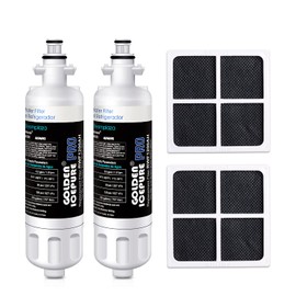 GOLDEN ICEPURE LT700P Replacement for 469690, ADQ36006101, ADQ36006102, LFX31945ST, LFX31925ST, LFX30766S, LFXC24726, LFXS24623, LSFXC2476S RWF1200 and Air Filter LT120F, 2Pack