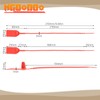 Mgoodoo 500 x Numbered Plastic Security Seals Red Lettering Self