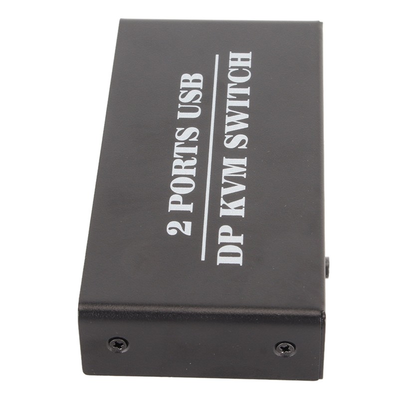 DisplayPort KVM Switch 2 Ports 4K 60Hz Dual Mode Aluminum