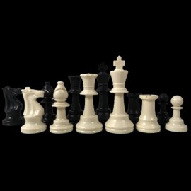 Chess Gorilla Triple Weighted Club Special Plastic Chess Set - Gloss Finish