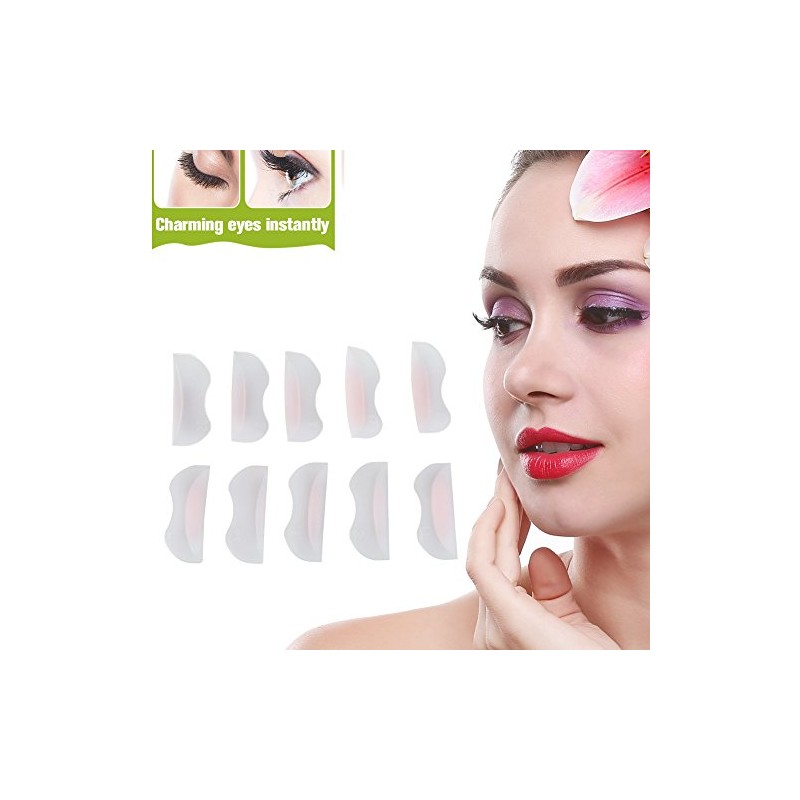 5 Pares de Almohadillas de Silicona para Levantar Pestañas Rizador