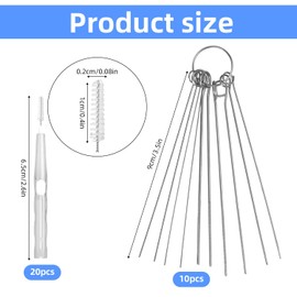 30pcs Shower Head Cleaner Tools, Shower Head Cleaning Brushes Showerhead Cleaner Picks Anti-Clogging Cleaning Brush for Bathroom Small Hole Gap Nozzles (Blue, Orange, Grey, Pink)