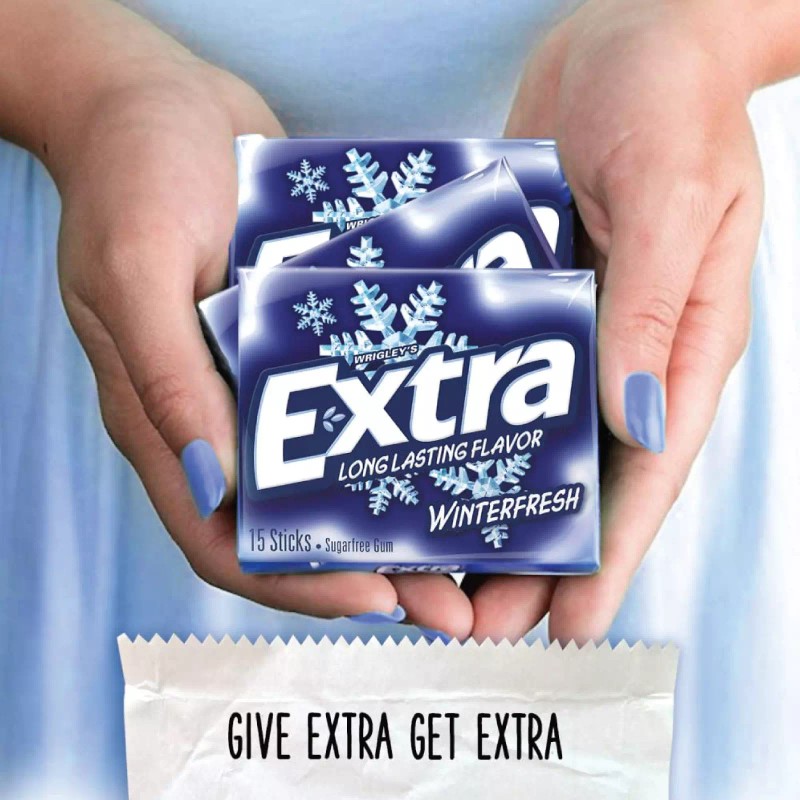 Wrigley 3x Packs Wrigley's Extra Winterfresh Gum | 15 Sticks