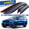 Goodyear Shatterproof Window Deflectors for Dodge Durango 2011-2025, Tape-on Rain