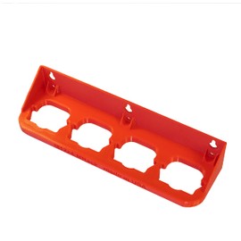 Made by Mitchell M12 Battery Holder for Milwaukee Makita Bosch RIDGID Mount Wall Rack 12V 4 Slot M12 BAT414 BL1014 USA PN M12x4-MRack