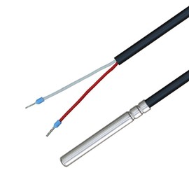 iOVEO 035HP01203 PT100 Temperature Sensor with PVC Cable 105°C, Temperature Sensor, Memory Sensor, Heating, 3 Metres