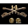 14th CAVALRY SWORDS SABERS MILITARY HAT PIN 14th CAVALRY REGIMENT