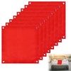 Pack of 8 Red Flags Warning Flags Weatherproof Warning Flag