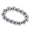 14mm Terahertz Stone Bracelet Promote Circulation Round Beads Chian Bracelet