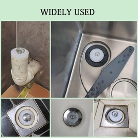 White Drain Stoppers, Bath Sink Plug, Rubber Seal Plugs Covers Caps with Hanging Ring for Bathtubs, Kitchen Sinks, Hand Basins,Suitable for Hole Dia 44mm-47mm