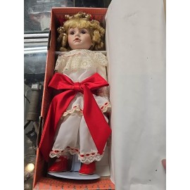 Brinn's Brinns Collectible Dolls Sweetheart Girl Porcelain Blonde COA 01148 Vintage 1997