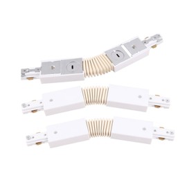 H Track Flexible Connector H Type Single Circuit 3-Wire-1 Track Lighting H Track System Track Lighting Accessories White