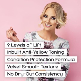 Professional Hair Bleach, Blonde by Choice Blue Velvet, Premium Hair Lightener, 9 Levels Of Lift, Inbuilt Blonde Toner, Perfect Bleach Hair Dye for Root Touch up, Highlights, Balayage, Ombre (100g)