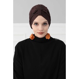 Aisha's Design Instant Turban with Bow for Women, 95% Cotton Head Wrap Hats, Hijab Chemo Cap Stylish Design