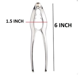 Bridge2shopping Zinc Alloy Nutcracker Walnut Shell Remover (6.5 Inch x 2.5 cm)