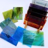 LITMIND 12 Sheets Smooth Translucent Texture Stained Glass Variety Pack