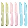 WWZJ 6 Pack Ceramic Paring Knife with Knife Cover, Lightweight