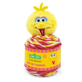 Lion Brand Yarn Sesame Street One Hat Wonder yarn, Size, Big Bird