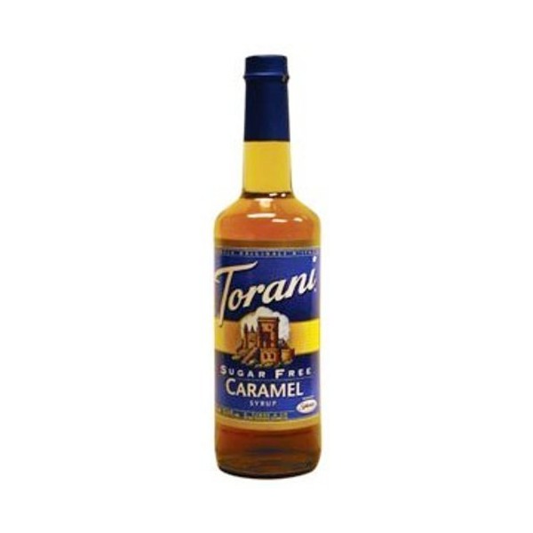 Torani Sugar Free Syrup, Caramel, 25.4 Ounce (Pack of 1)