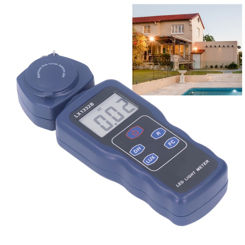 Illumination Photometer Digital Brightness Tester High Accuracy Light Detector Illuminance