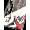 Twin Pack Fluorocarbon Leaders Quick Change Swivel Booms, 6 Booms