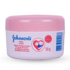 Johnson's Intense Moisturization Baby Cream Pink - 50 gm | 24h intense moisture