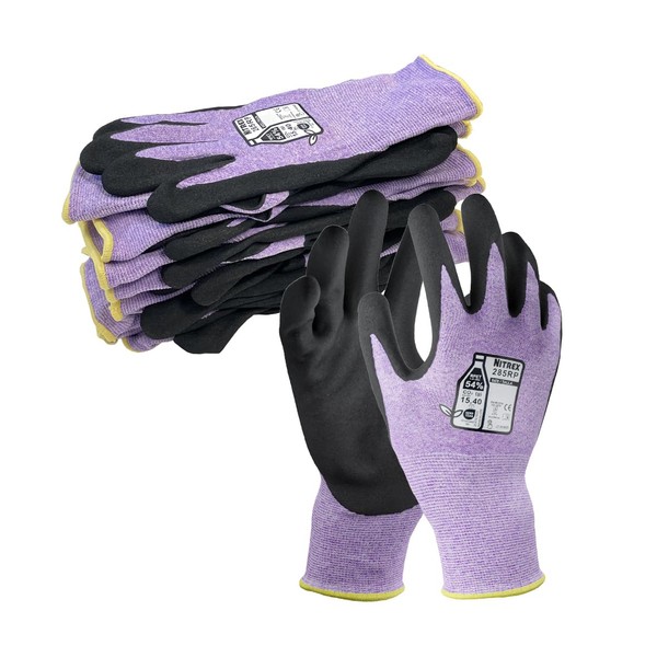 NITREX 285RP 5 Pairs of Work Safety Gloves with NitreGrip®