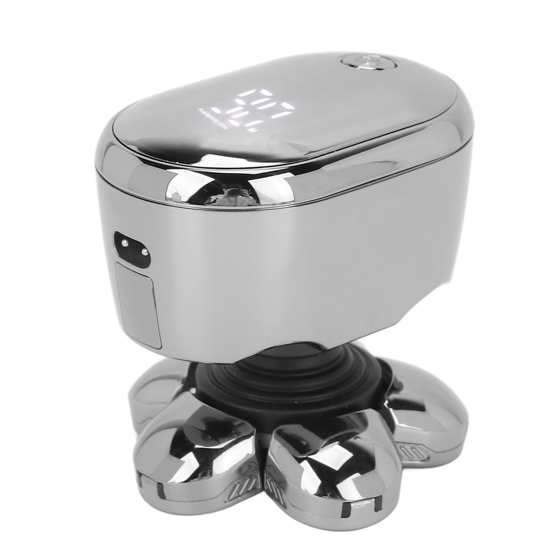 6 in 1 IPX6 Waterproof Electric Head Hair Shaver Automatic