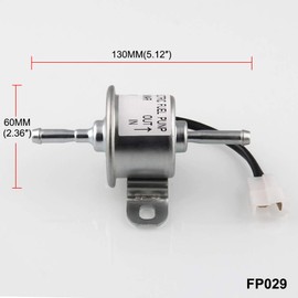 Electric Fuel Feed Pump for Yanmar 4TNV84, 129612-52100 Aluminum Alloy External Replacement Fits for Hitachi Small Excavator (12V)