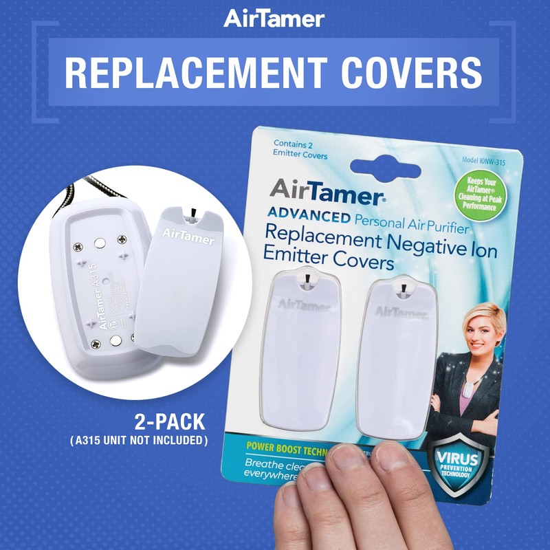 AirTamer Advanced Personal Air Purifier Replacement Negative Ion Emitter Covers