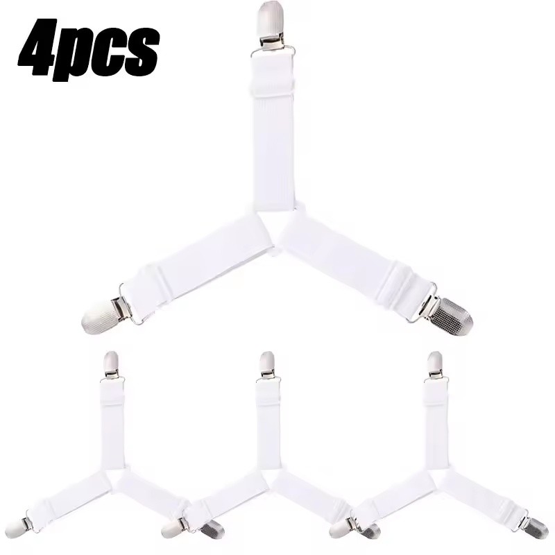 Adjustable Triangle Bed Sheet Holder Straps for Mattress Corners –