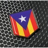 Catalonia Catalunya Flag Domed Chrome Emblem Proud Flag Car 3D