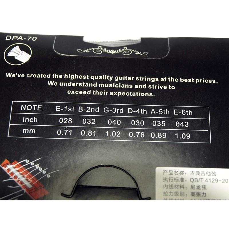 ZIKO 2 Full Sets of Strings for Classical Guitar Mod