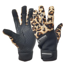 [White Field Design] Wetsuit Material, Men's, Gloves, Multi-Purpose (Leopard), leopard