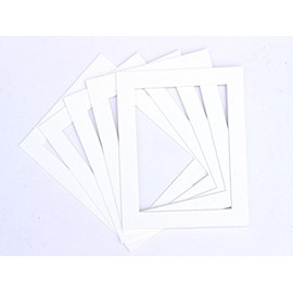 Frame Company Pack of 10 White Mounts 7x5 for 6x4 inch *Choice of Colours*