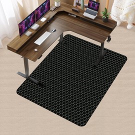 Vicwe Office Chair Mat for Carpet, 48" x 40"Anti-Slip Waterproof Floor Protector Desk Chair Mat for Rolling Chairs, Heavy Duty Chair Mat with Studs,Easy Glide Floor Mat for Home,Gaming