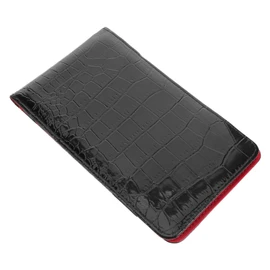 SUPVOX 1set Golf Scorecards Holder Elegant Leather Golf Scoring Book Black for Recording and Tracking Game Stats Portable Card Holder for Enthusiasts