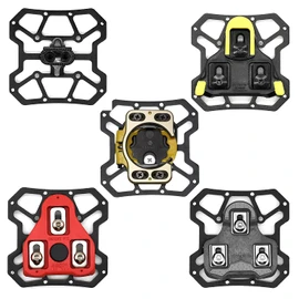 Thinvik Compatible with Shimano SPD-SL/SPD Bike Clipless Pedal Switch Pedal Adapter,Look Keo/Delta,Peloton Bike Pedals and Cleats,Converts Clipless into Flat Pedals - CNC Aluminum Alloy