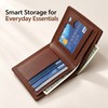 Men’s PU Leather Bifold Wallet for Daily Essentials – Compact