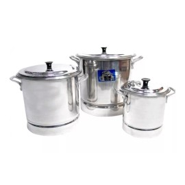 VAP2000 Juego  3 Vaporera Olla Tamalera 20 12 6 Litros Oferta