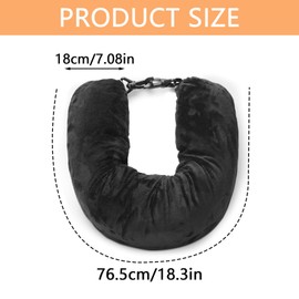 HarmonyCrafts One Piece Multifunctional Stuffable Travel Pillow Clothes Flight Soft Portable Neck Pillow Comfortable Touch U Shape Neck Pillow for Extra Luggage Travel Essentials