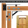 Securitoday Gate Hardware Kit for Wood Fence, Corner Brace Bracket,