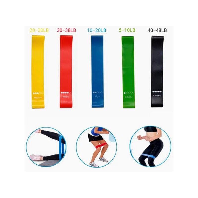 X-Light Rubber Resistance Band Green - Ideal Exercise Band for