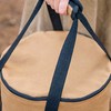Camping Storage Bag Bucket Shape Large Capacity Waterproof Canvas Portable