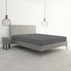 Max Color Fitted Sheet, Smoky Grey, Double 170x200 cm