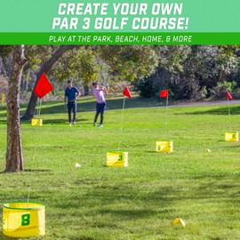GoSports GoSports Yard Links Golf Game with 9 Buckets, Tee Markers and 6 Balls