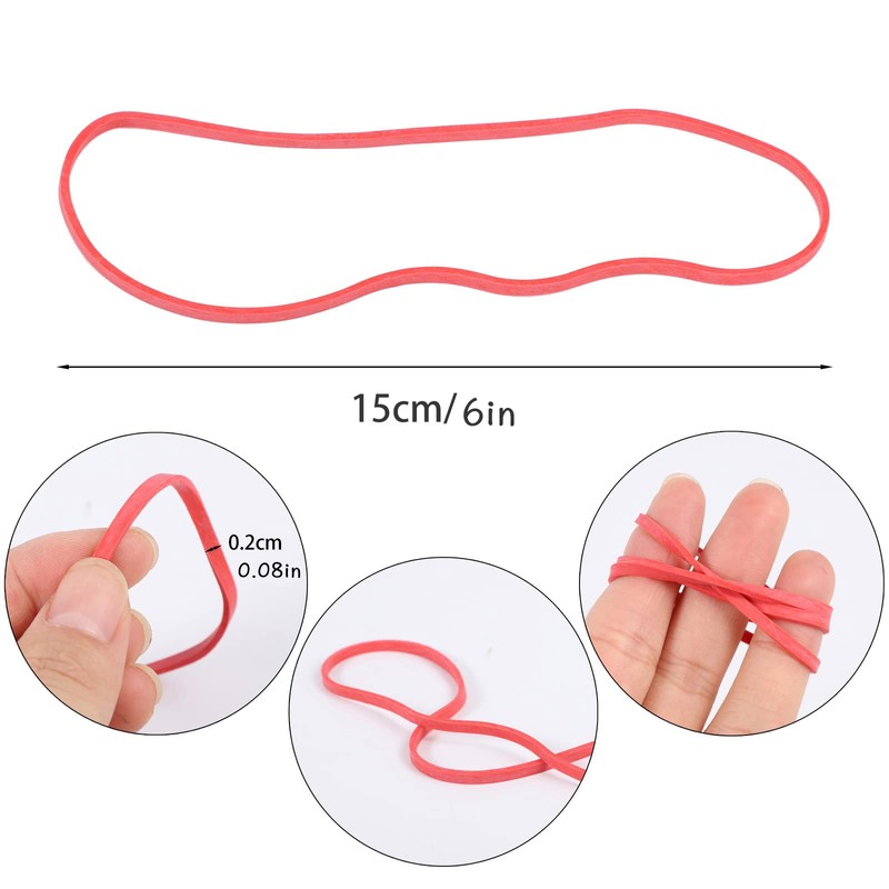 120 Pieces Large Rubber Bands, Colorful Elastic Bands Strong Elastic