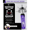 Ratchet Screwdriver Set, 14-in-1 Multi Bit Screwdriver Set, 180° Pivoting