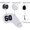 Prof 7Pcs Leather Wedge Golf Iron Head Covers Protective Club