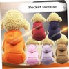 WOONEKY Dog Warmth Coat Pockets Customes for Pet Autumn Warmth